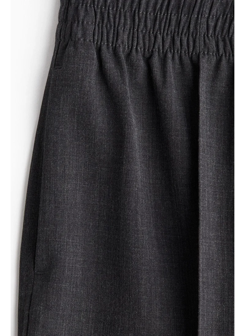 H&M Wide crease-detail trousers
