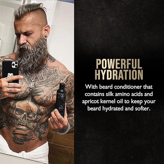 The Beard Struggle - Marksman's Beard Conditioner - Asgardian Secret, Gold Collection - Nourish, Softens, & Strengthens Beard - Radiance Beard Conditioner for Men (8 Fl oz) - Image 2