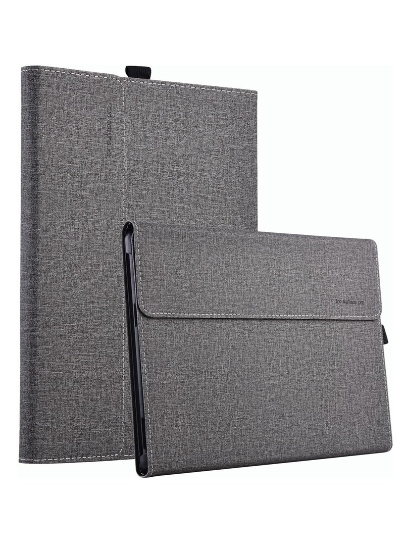 جيرينك غطاء الحماية للوحة التابلت المتوافقة مع Surface Pro 9، حافظة جلدية PU فاخرة قابلة للتعديل بزوايا متعددة - Image 1