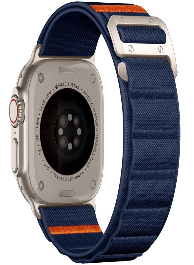 Bandletic أحزمة نايلون من Bandletic متوافقة مع ساعة Apple Watch Ultra 2/Ultra، أحزمة رياضية ناعمة، مسامية، متينة، عريضة، مزودة بخطاف G-Hook لساعات Apple Watch Series 10 مقاس 46 مم، و9/8/7 مقاس 45 مم، وSE2/SE 6/5/4 مقاس 44 مم، و3/2/1 مقاس 42 مم - Image 1