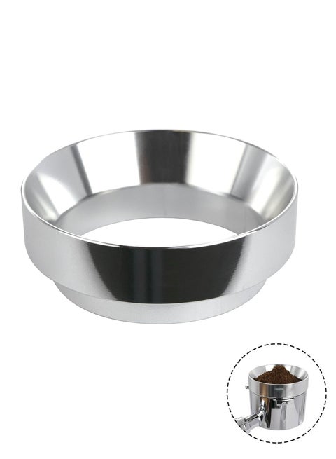 51mm Coffee Distribution Ring with Magnet – Strong Stability & Precise Brewing in an Elegant Silver Color