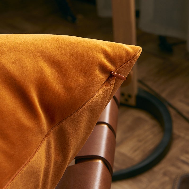Nordic Solid Color Dutch Velvet Pillow Case Waist Sofa Cushion Car Pillow Case Does Not Contain Core Manufacturers Supply - Image 4