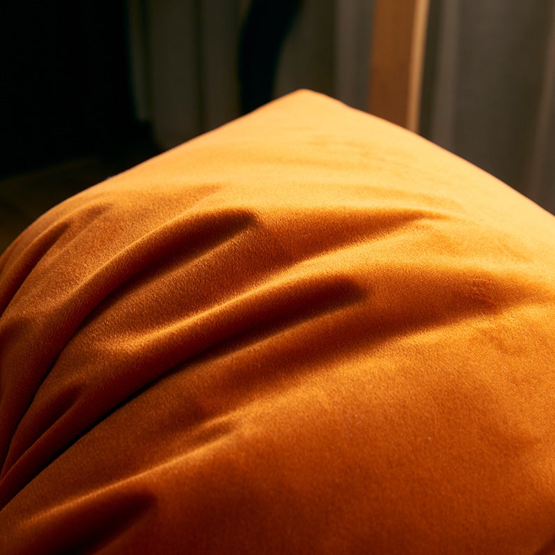Nordic Solid Color Dutch Velvet Pillow Case Waist Sofa Cushion Car Pillow Case Does Not Contain Core Manufacturers Supply - Image 5