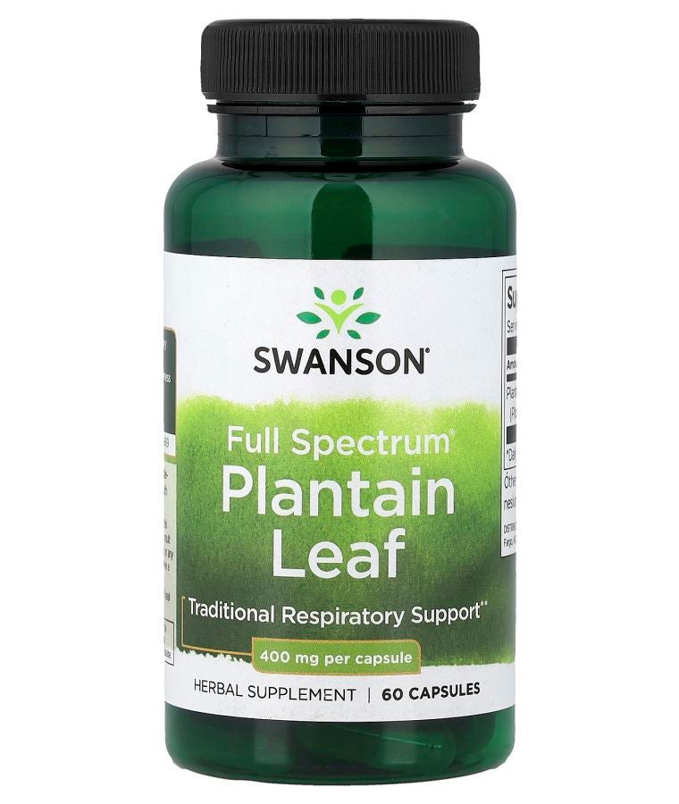 Full Spectrum® Plantain Leaf 400 mg 60 Capsules
