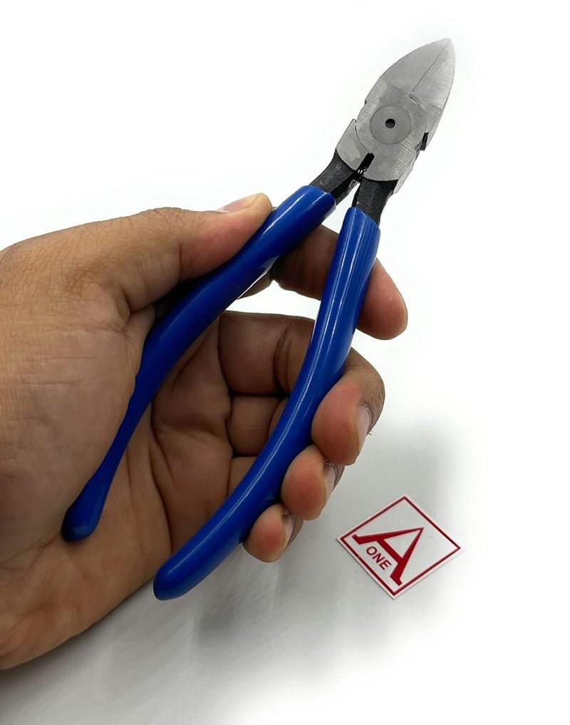 Aone Sprue Cutter 150mm Nipper 6" Pocket Size Multipurpose for Wire & Plastic Cutting, Jewellery Making & Repair, Watchmaking, Beading, Model Making & Hobby Crafts DIY (Colour of Rubber Grip may vary) - Image 3