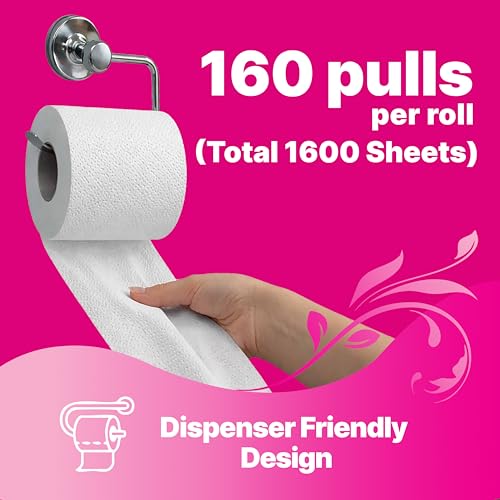 Origami So Soft 3 Ply 10 in 1 Toilet Tissue Paper | Ultra Absorbent with No Clog & Easy Flush Feature | Gentle on Skin (160 Pulls Total 1600 Sheets) - Image 3
