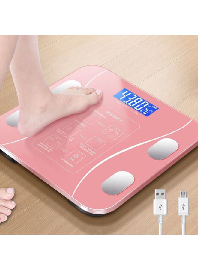 شاربدو مقياس دهون الجسم بتقنية البلوتوث ، مقياس وزن الحمام الرقمي اللاسلكي الذكي BMI محلل صحة مراقب تكوين الجسم مع تطبيق الهاتف الذكي لوزن الجسم ، الدهون ، الماء ، مؤشر كتلة الجسم ، إلخ. - Image 1