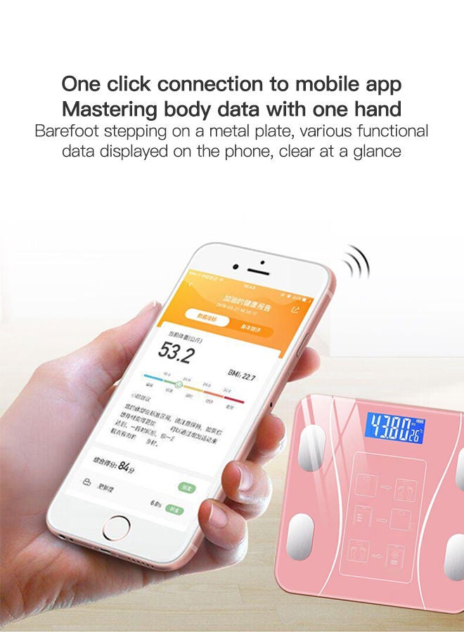 شاربدو مقياس دهون الجسم بتقنية البلوتوث ، مقياس وزن الحمام الرقمي اللاسلكي الذكي BMI محلل صحة مراقب تكوين الجسم مع تطبيق الهاتف الذكي لوزن الجسم ، الدهون ، الماء ، مؤشر كتلة الجسم ، إلخ. - Image 4