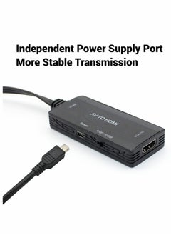 Y&D RCA to HDMI Converter, AV Adapter Support 1080P PAL/NTSC Composite Video Audio Converter for WII, WII U, PS one, PS2, PS3, STB, Xbox, VHS, VCR, Blue-Ray DVD  - Image 5