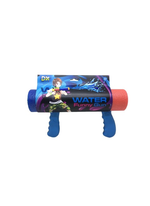 DX Water Funny Gun, Foam Water Shooter, Blue and Red, Ages 3+