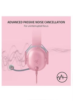 RAZER BlackShark V2 X Gaming Headset, 7.1 Surround Sound Capable, TriForce 50mm Drivers, 3.5mm Jack, Breathable Memory Foam Cushion, For PC, PS4, Nintendo Switch, Quartz Pink | RZ04-03240800-R3M1  - Image 3