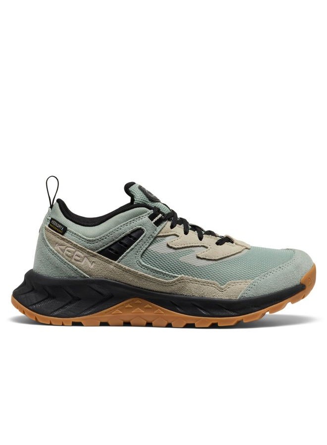 Keen Women's Hightrail Low Height Durable Lightweight Breathable Leather Waterproof Hiking Shoes, Iceberg Green/Abbey Stone, 9 - Image 2