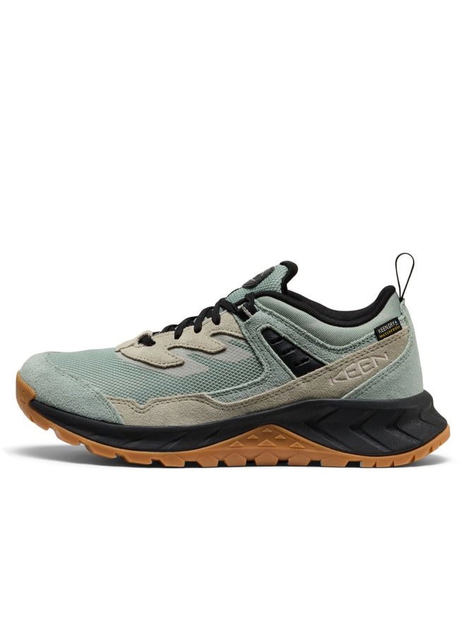 Keen Women's Hightrail Low Height Durable Lightweight Breathable Leather Waterproof Hiking Shoes, Iceberg Green/Abbey Stone, 9 - Image 3