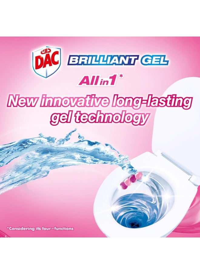 Dac Brilliant Gel Toilet Rim Block Spring Rain 42G - Image 4