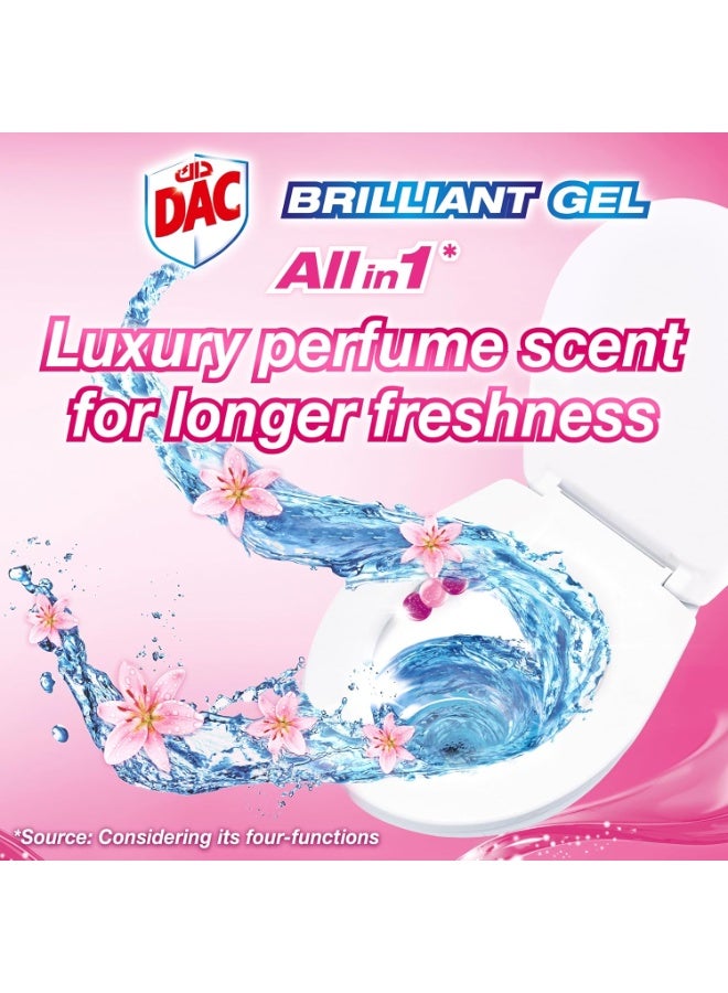 Dac Brilliant Gel Toilet Rim Block Spring Rain 42G - Image 5