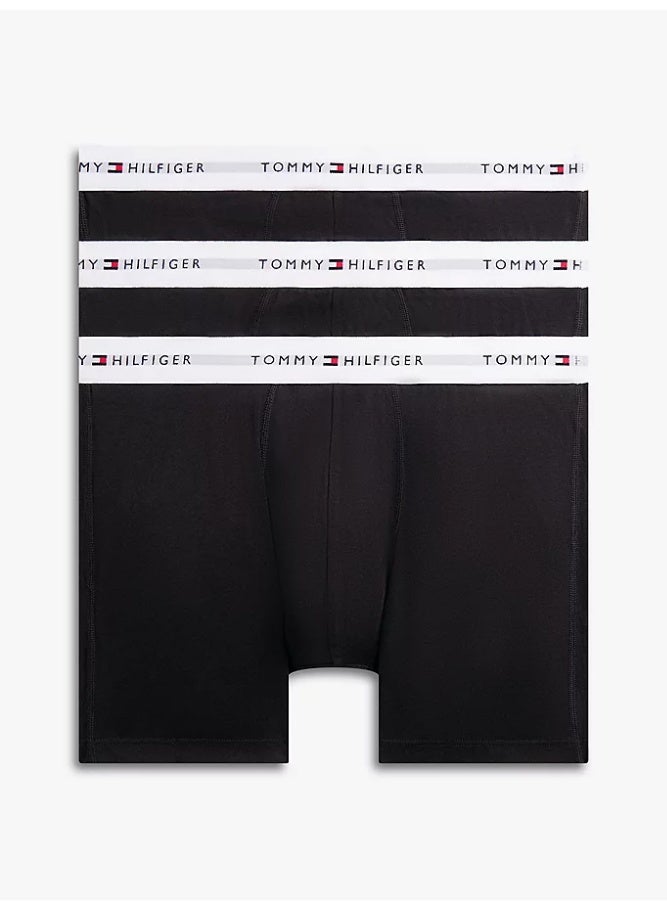 TOMMY HILFIGER 3-Pack Signature Logo Waistband Boxer Briefs - Image 1