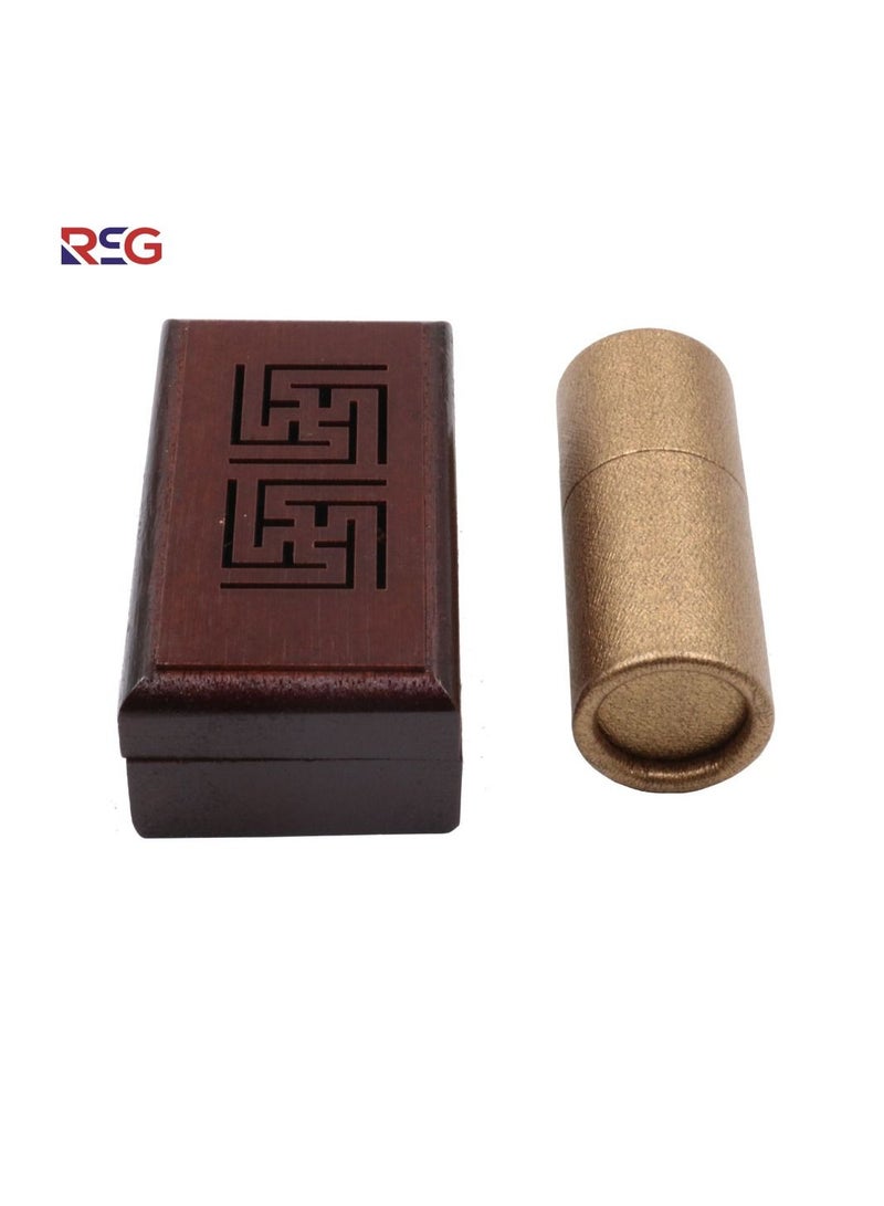 RSG - Wooden Oud Incense Burner Mini Set with Canvas Pocket-A58 - Image 2