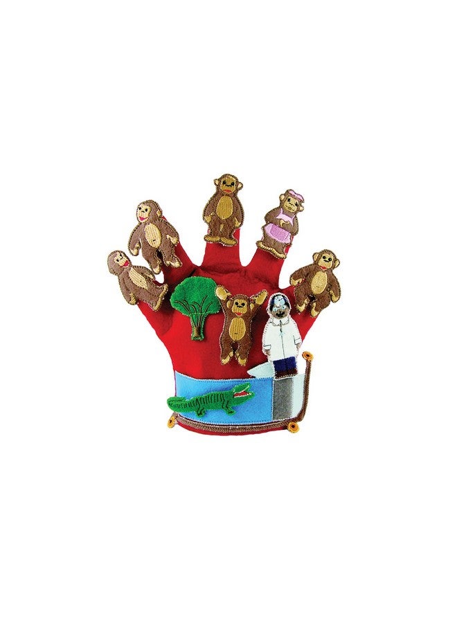 Get Ready Kids Get Ready Kids Glove Puppet Set: Monkeys Jumping on The Bed  - Image 2