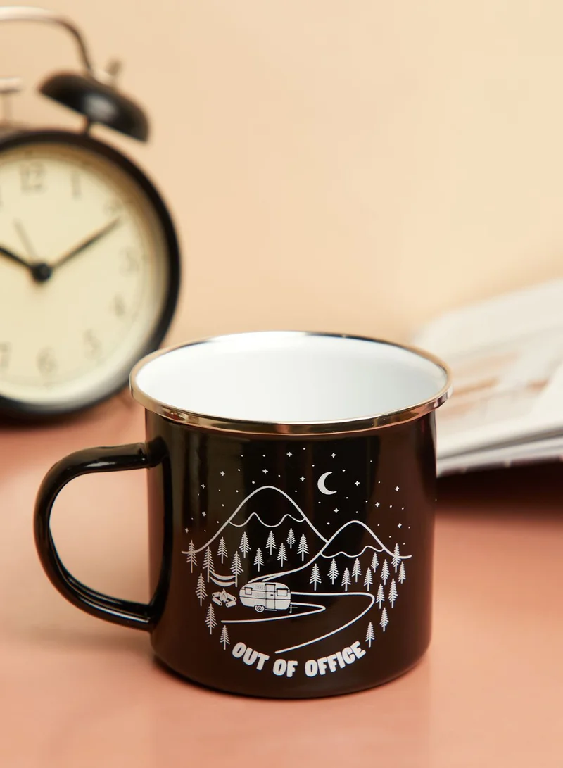 Sass & Belle Out Of Office Enamel Mug