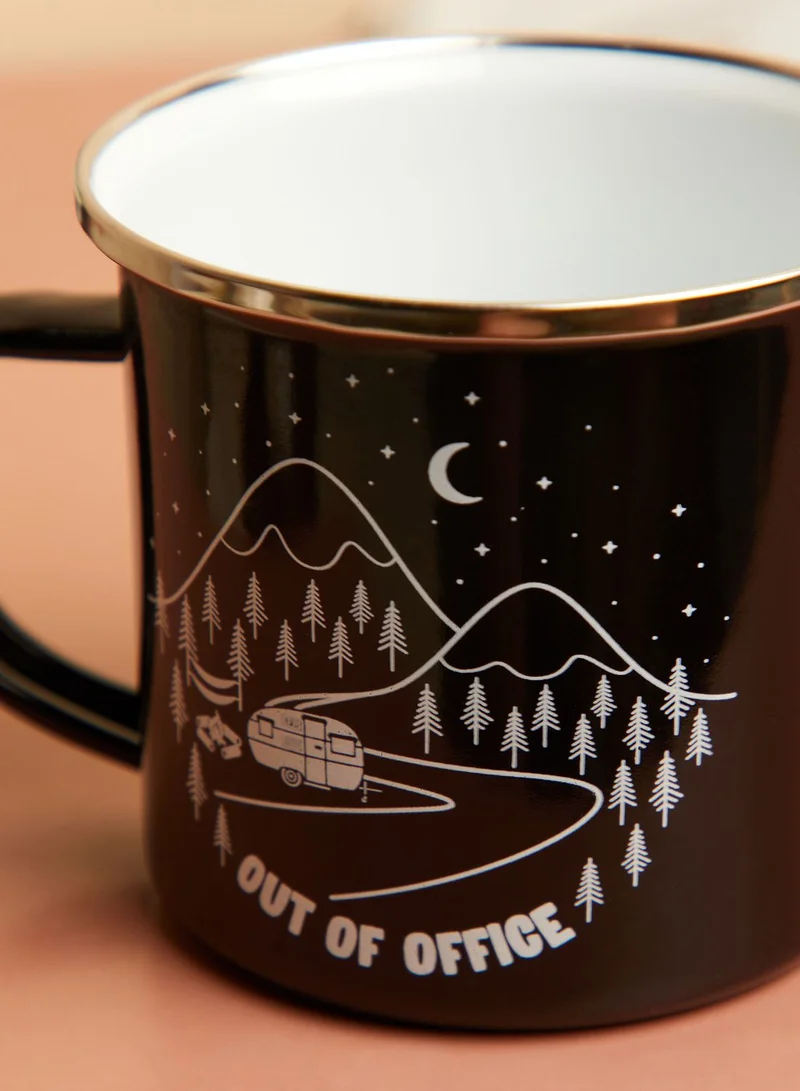 Sass & Belle Out Of Office Enamel Mug