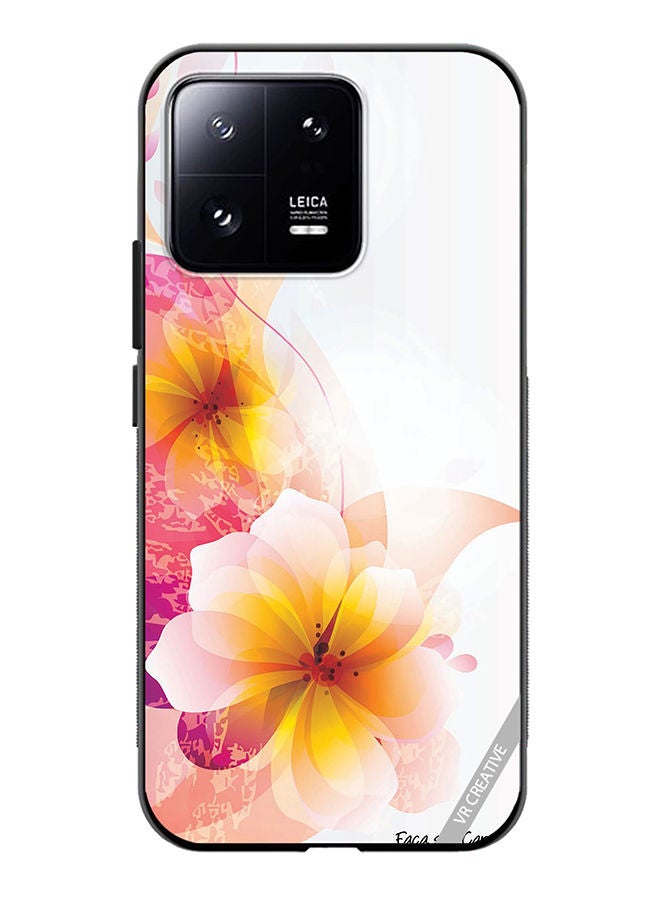 VR CREATIVE Protective Case Cover For Xiaomi 13 Flower Design Multicolour - Image 1