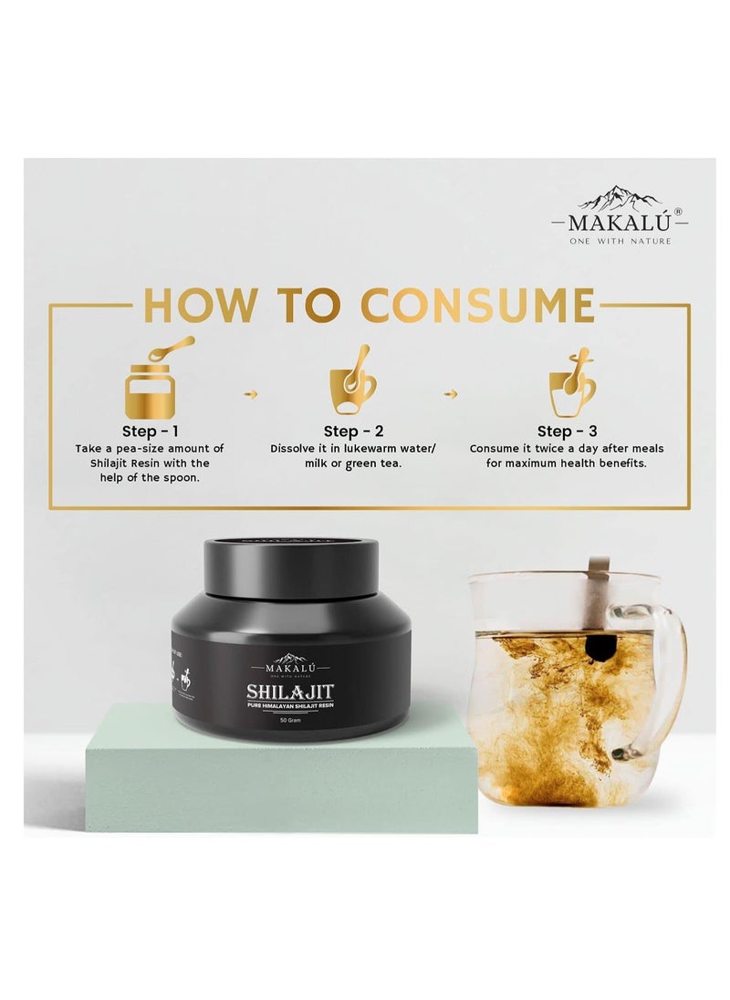 MAKALU - Makalu Shilajit Pure Himalayan Shilajit Resin 50 g - Image 1