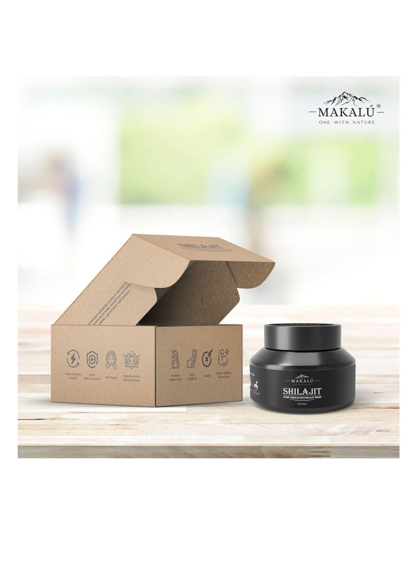 MAKALU - Makalu Shilajit Pure Himalayan Shilajit Resin 50 g - Image 1