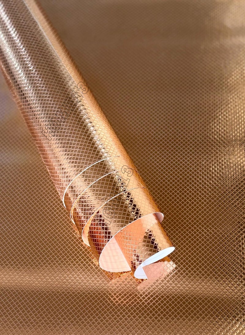 HOME13 Self Adhesive Kitchen Wallpaper Peel and Stick Contact Paper Oil Proof Wallpaper Waterproof Removable Wallpaper for Countertop Cabinet Drawer (2 Feet by 6 Feet, Rose Gold_Mosiac) - Image 1