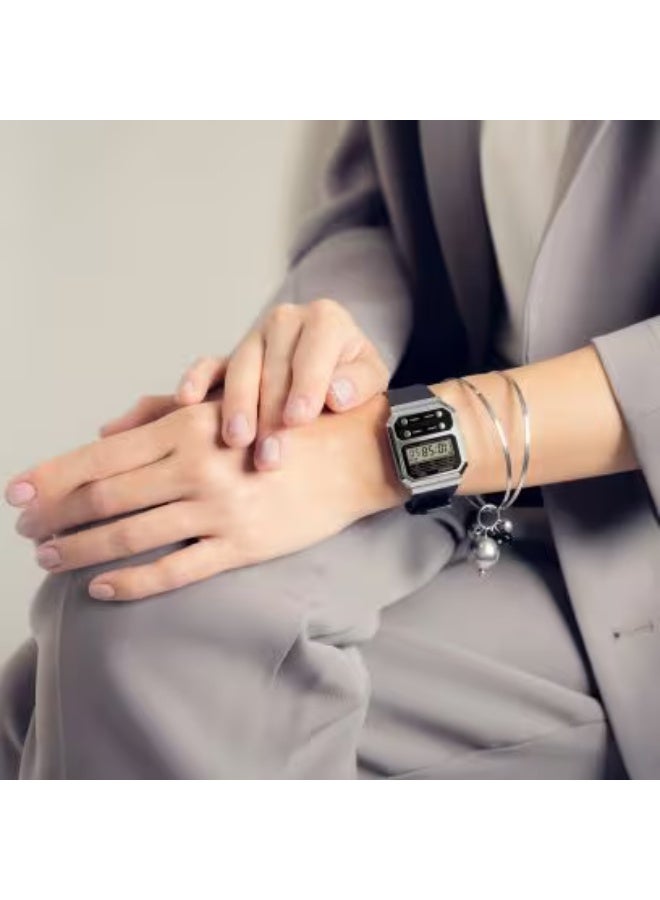 كاسيو ساعة يد رقمية نسائية من الراتنج - - . ملم - Image 4