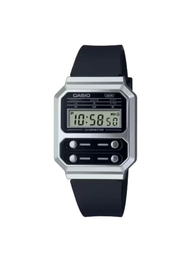 CASIO Women's Resin Digital Watch A100WEF-1ADF - 32.7 mm