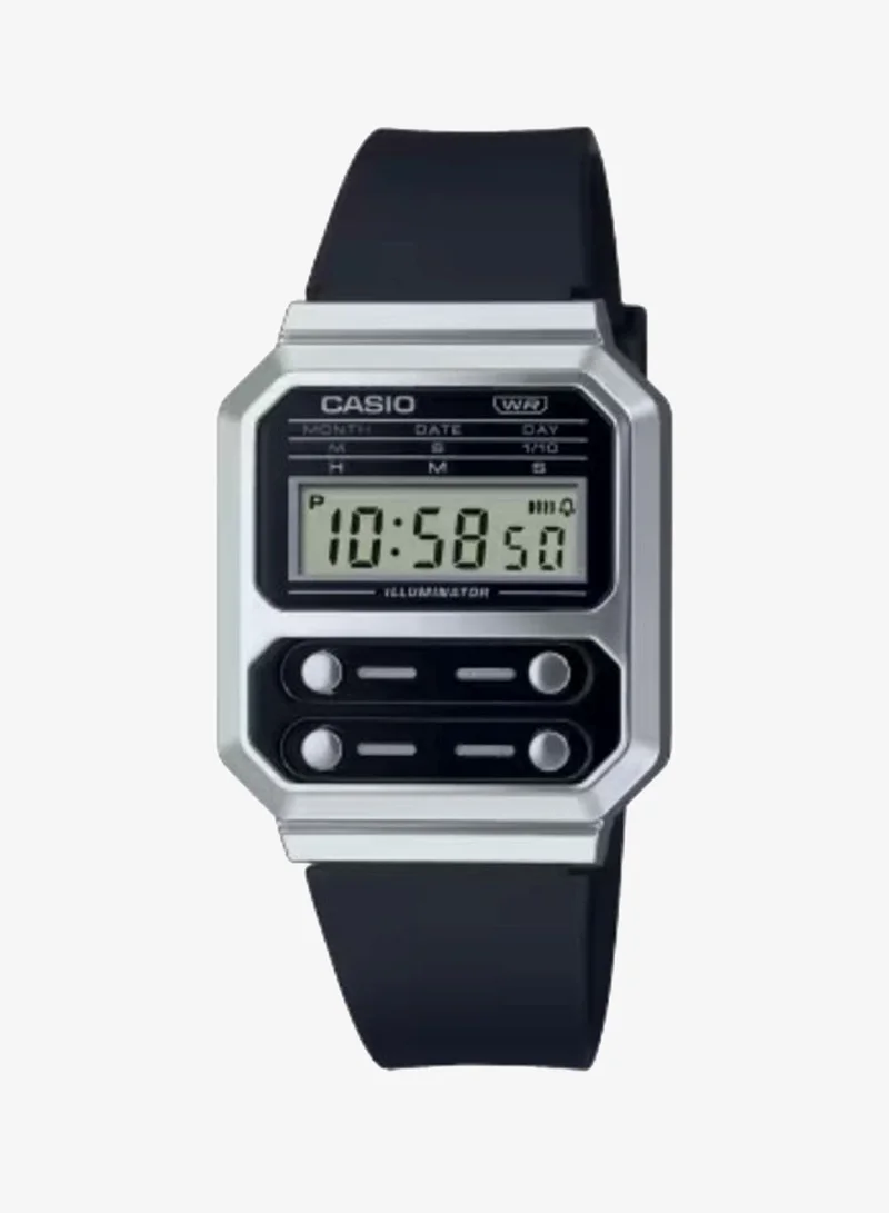 CASIO Women's Resin Digital Watch A100WEF-1ADF - 32.7 mm