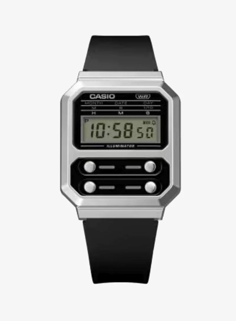 CASIO Women's Resin Digital Watch A100WEF-1ADF - 32.7 mm