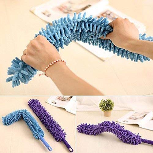 Vrct Foldable Multipurpose Microfiber Ceiling Fan Duster, Flexiable Brush for Car, Home Interior Clean Telescopic Pole Handle Flexible Bendable Washable Duster(Multicolour) - Image 5