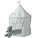 3 Sprouts Kids Play Tent Sustainable Recycled Fabric Fun Spacious Childs Playhouse for Indoor Games for Boys Girls Durable Fort Pop Up House for Toddlers Children Age 310 Gingham Blue - Image 3