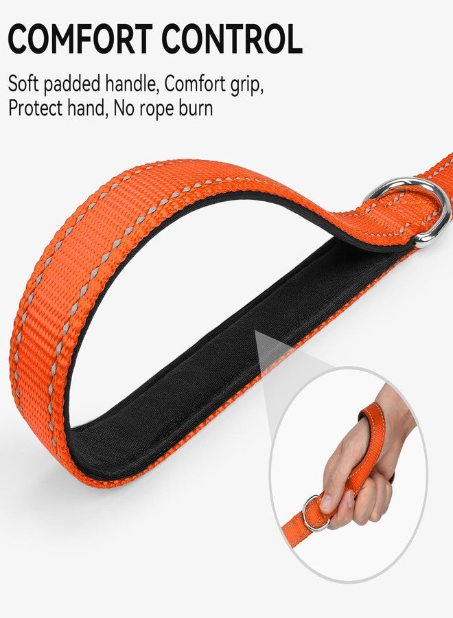Joytale Dog Leash, 5 FT Double-Sided Reflective, Padded Handle Nylon Heavy Duty Leashes for Medium & Large Dogs Walking, Orange - Image 3