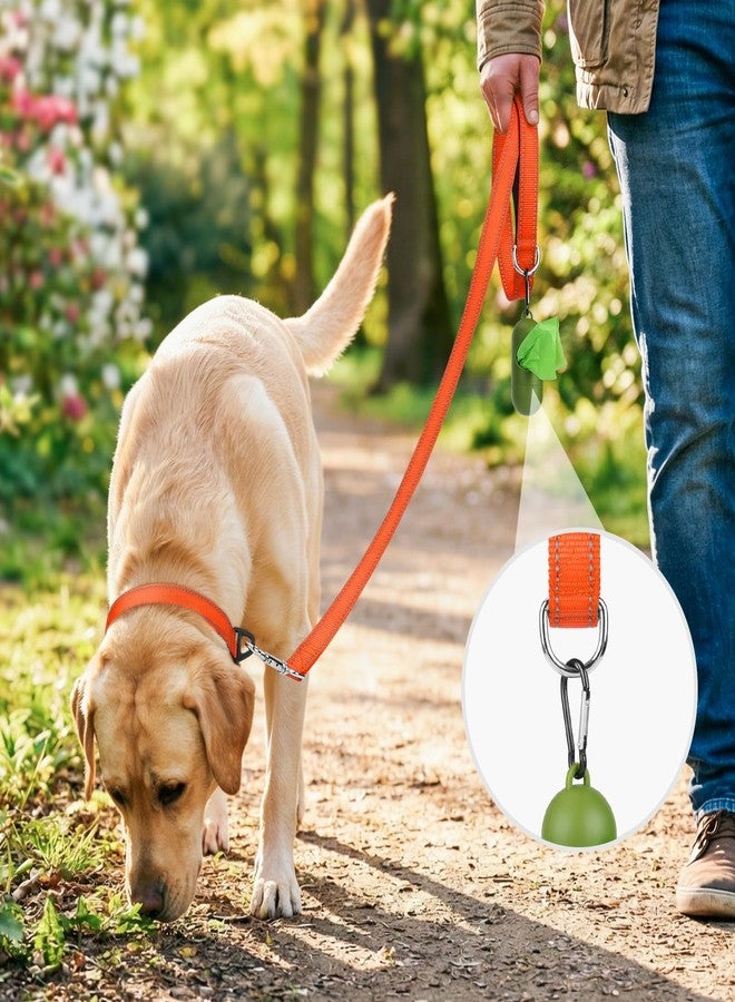 Joytale Dog Leash, 5 FT Double-Sided Reflective, Padded Handle Nylon Heavy Duty Leashes for Medium & Large Dogs Walking, Orange - Image 2