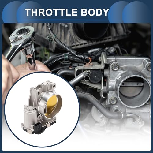 INFINAUTO Throttle Body Assembly 72mm Throttle Body Actuator No126690161267098112632172 for Chevy Impala Equinox Traverse Camaro Aluminum Alloy Black 1 Pc - Image 3