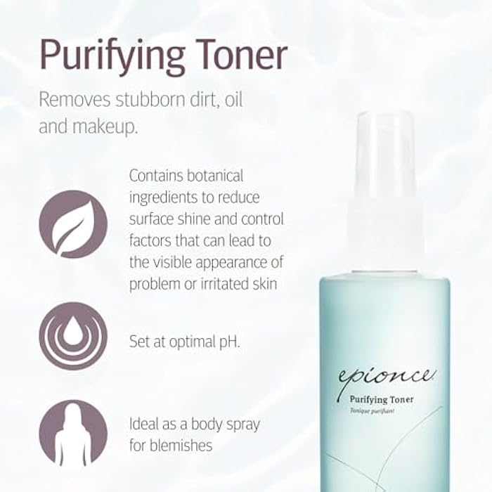 Epionce Purifying Toner – Acne & Blackhead Control Toner for Face & Body | Removes Dirt, Oil & Makeup | Willow Bark, Cucumber & Menthol | Dermatologist-Developed Skincare - Image 2