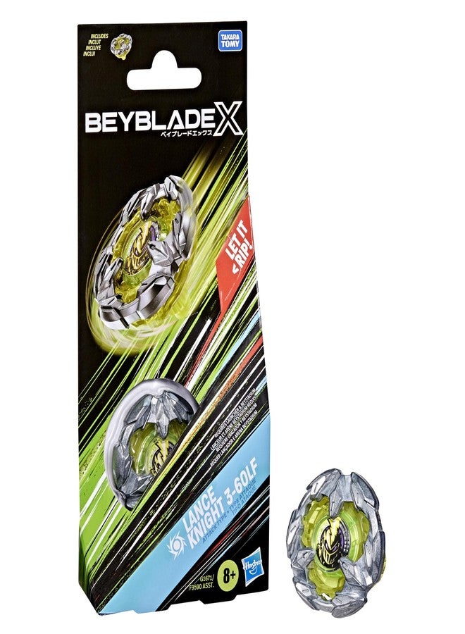 Beyblade X Lance Knight 3-60LF Booster Pack Set with Takara Tomy Attack Type Top, Battling Tops Game Toys, Ages 8+ - Image 1