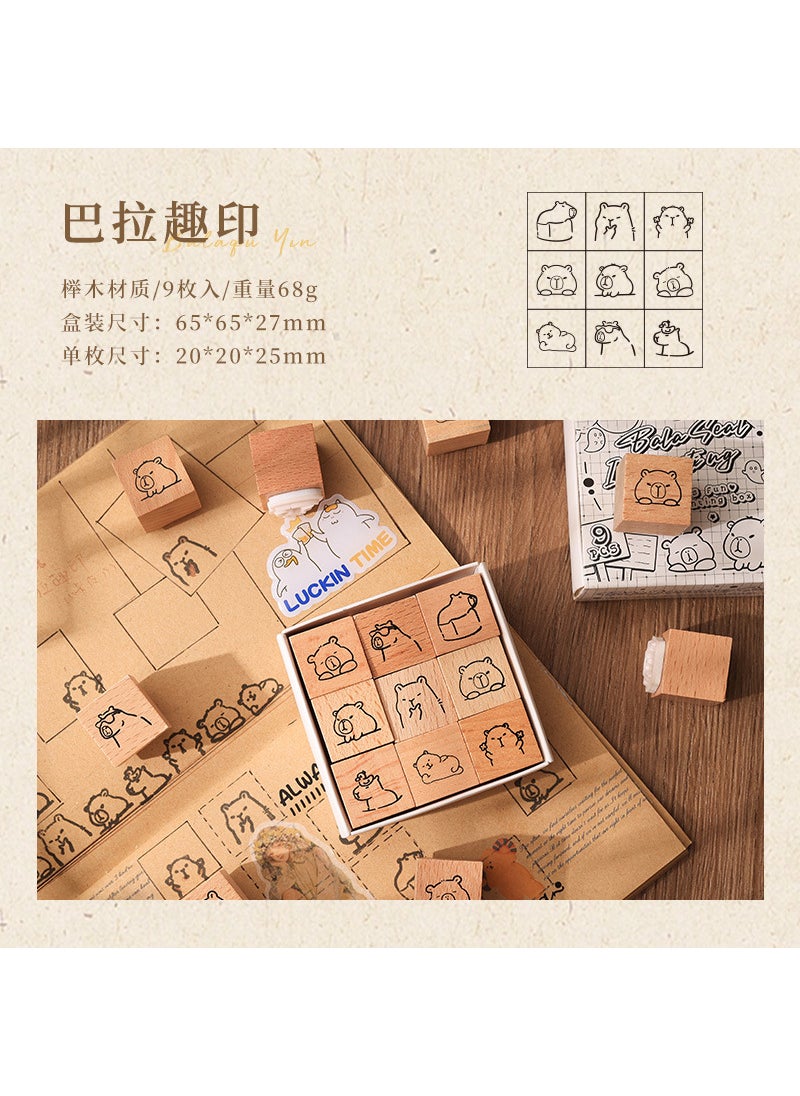 Generic - Joyful Kids Cartoon Stamp Set Balqu seal - Image 1
