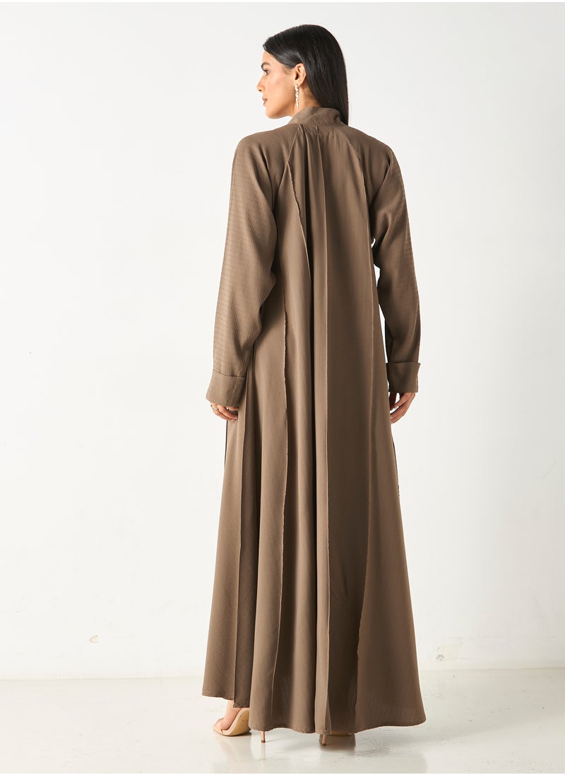 هدية المدينة  - HM - عباية كلاسيكية بتصميم واسع - Image 1