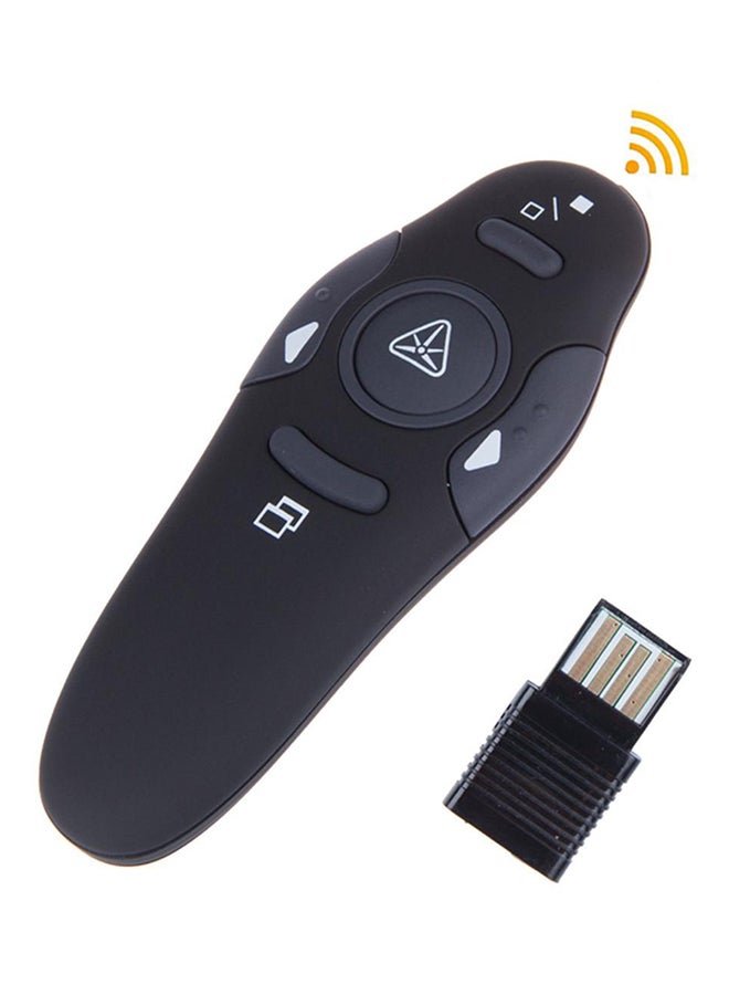 Wireless Powerpoint Remote Control With Unifying Receiver For PC And Laptop Black