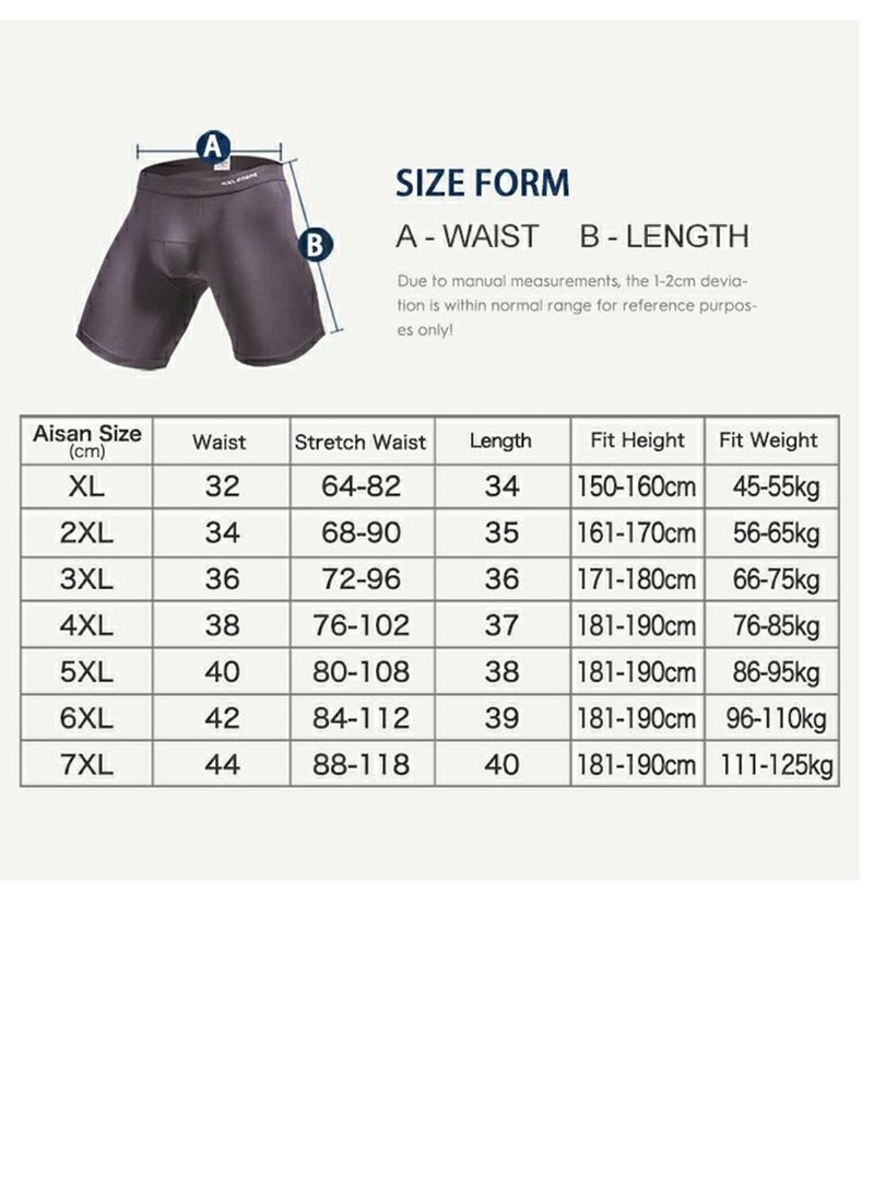 AOELEMENT - Boxer Briefs White Color for Men Six  pcs Pack - Image 1