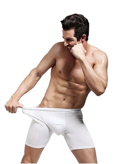 AOELEMENT Boxer Briefs White Color for Men Six  pcs Pack  - Image 2