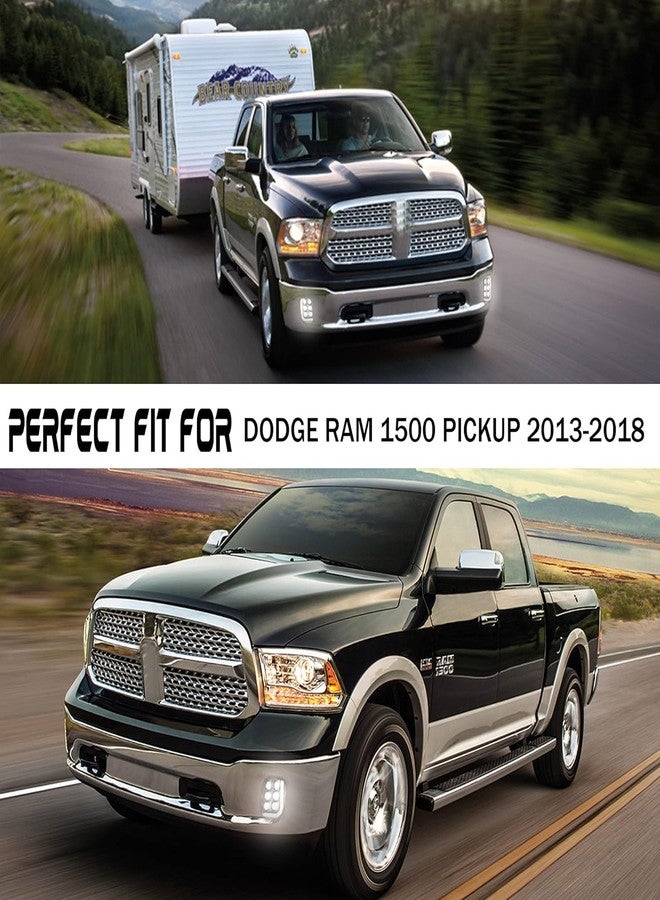 DRFG LED Fog Lights with Daytime Running Lights Compatible for Dodge Ram 1500 Pickup 2013 2014 2015 2016 2017 2018 Truck Fog Light Assembly Driving Fog lamps - Image 5