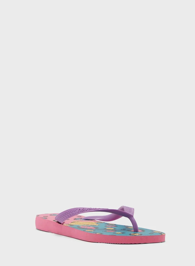 havaianas Leopard Print Flip Flops