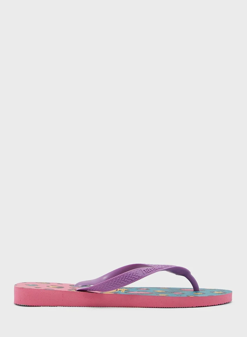 havaianas Leopard Print Flip Flops