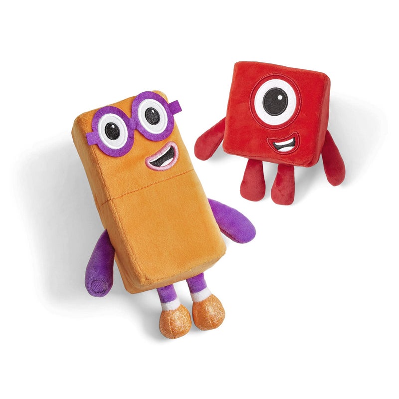 hand2mind Numberblocks One & Two Playful Pals, Plush Figure Toys, Numbers for Toddlers, Preschool Math Learning Toys, Stuffed Animal Plushies, Counting Blocks, Soft Stuffies, Kids Birthday Giftsï»¿ï»¿ï»¿ï»¿ - Image 4
