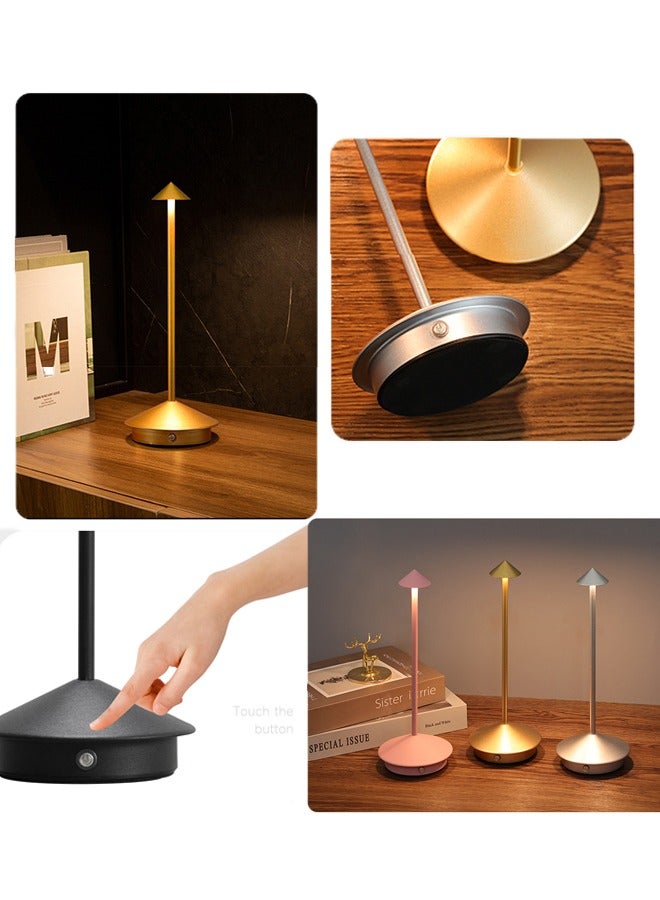 XiuWoo Rechargeable Cordless Table Lamps,Portable Led Touch Beside Lamp with Stepless Dimming 3 Color Modes,Desk Lamps for Indoor/Outdoor/Restaurant/Bar/Patio/Nightstand/Camping - Image 5