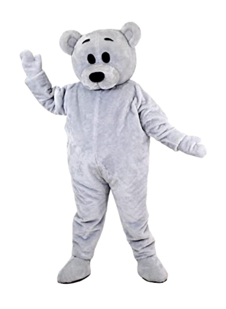 Carnival Mascot Carnival Mascot Vinki Bear Costume, Full Body Adult Size Bear Mascot, 1 Size For All Handmade From Premium Quality Materials, Mascot Uniforms Perfect for Kids, Halloween, & Parties, Grey  - Image 1